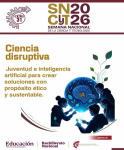 Flyer del CETIS 31 para la Semana de la Ciencia y la Tecnología 2026