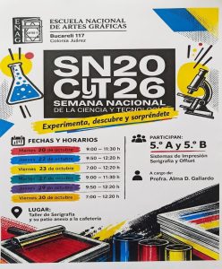 Flyer de la ENAG para la Semana de la Ciencia y la Tecnología 2026